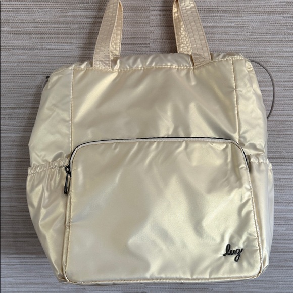 Lug Ditty XL Drawstring Convertible Tote Bag Metallic - Picture 3 of 9